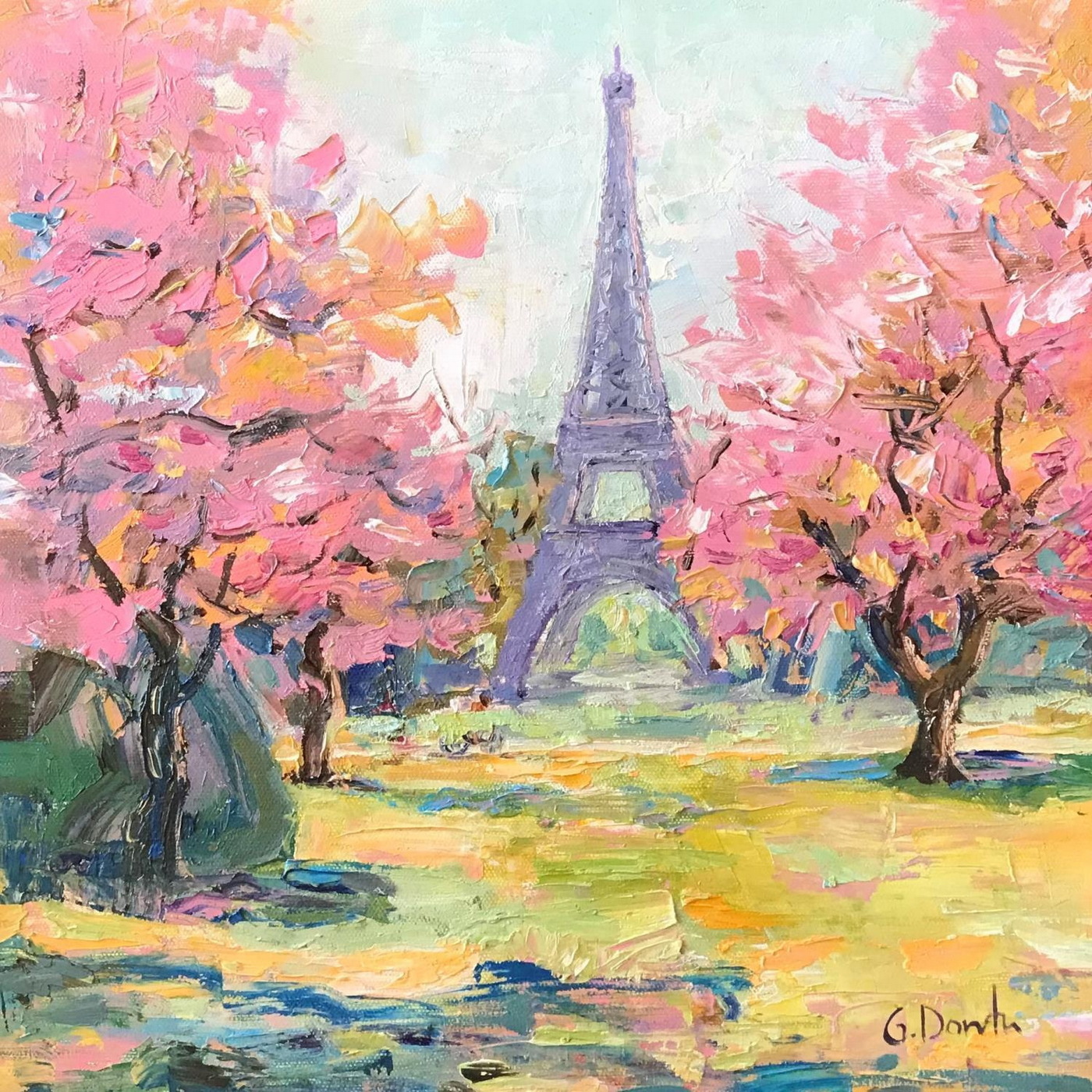 D15 paris avec arbres en fleurs